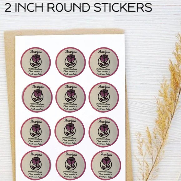 Thank You Stickers / Please Remember to Accept Your Order Stickers - Picture 2 of 5